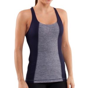 Lululemon Racerback Tank Blue and Gray Flattering